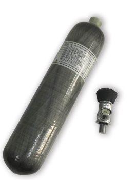 Acecare 2L Fully Wrapped CE Carbon Fiber Tank Composite Cylinder with Small Gauge Valve